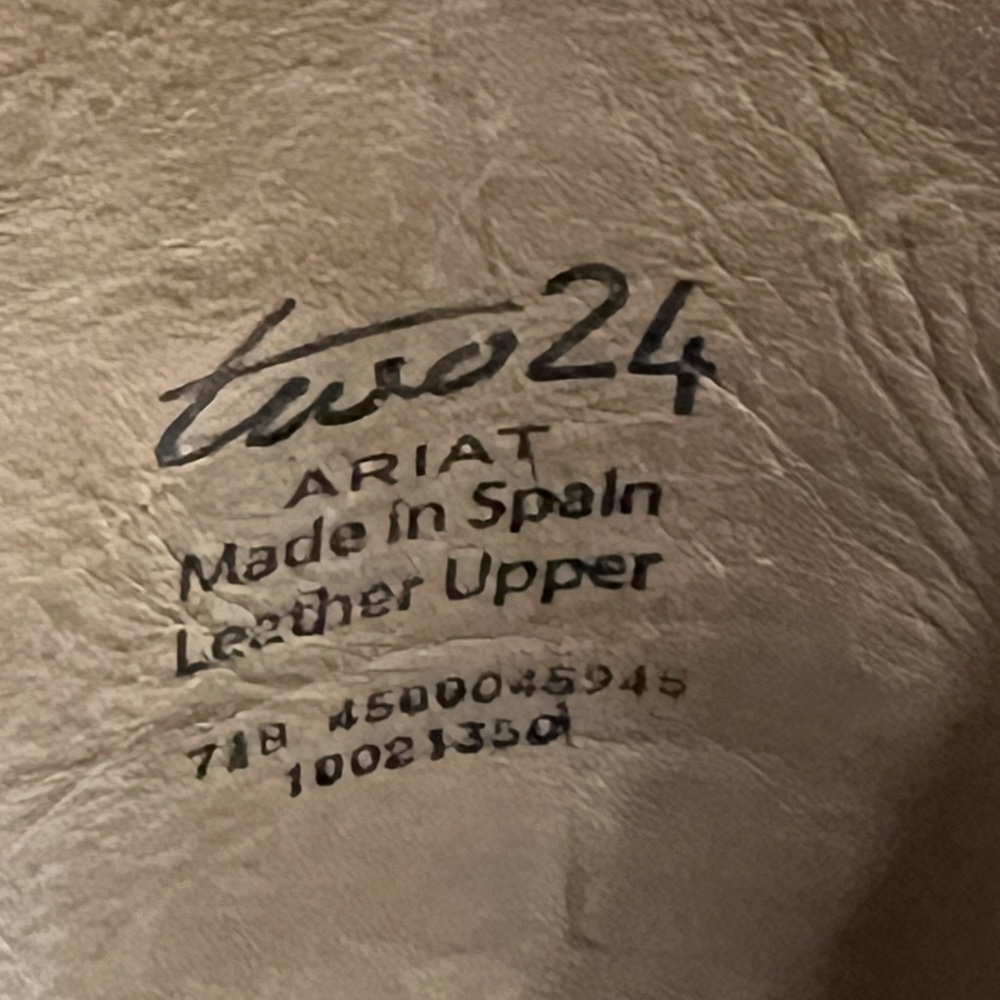 Ariat Two24 Burela Black Leather Riding Boots Size 7.5 - Picture 4 of 5